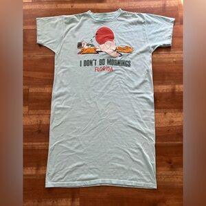 Vintage 1987 Girardin Duck Florida “I Don’t Do Mornings” Women’s Night Shirt